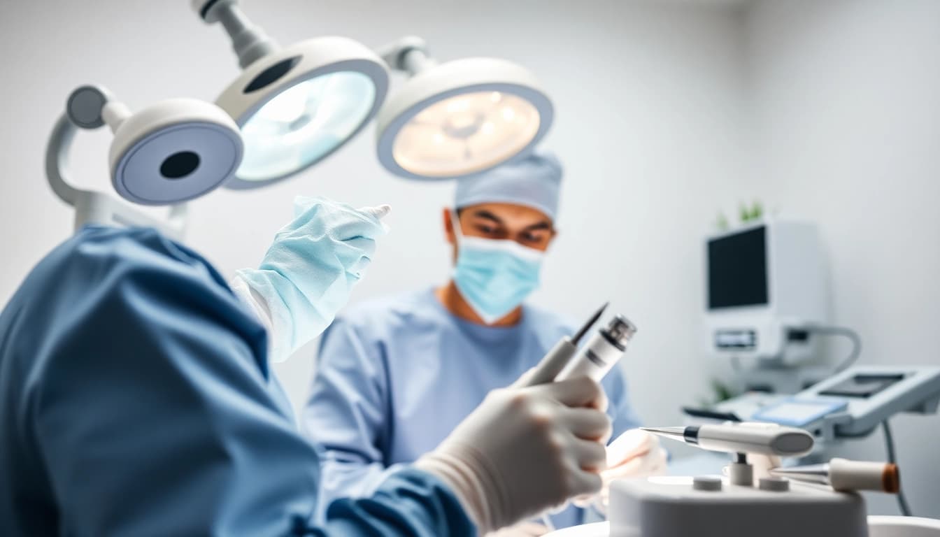 Behandlung in der Plastische Chirurgie Hamburg durch professionellen Chirurgen sichtbar.