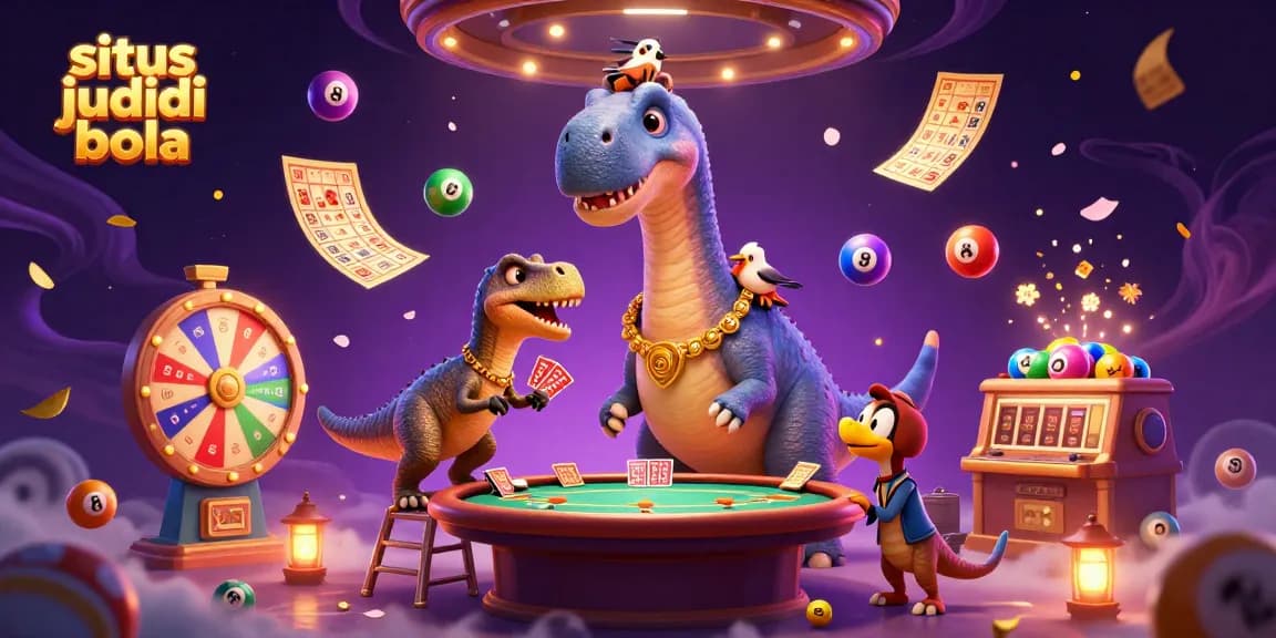 Animate your winning strategies at situs judi bola with a lively 3D casino scene.