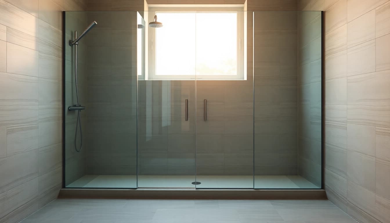 Genießen Sie die elegante sonni Duschkabine in einem stilvollen Badezimmer mit Glasdesign.