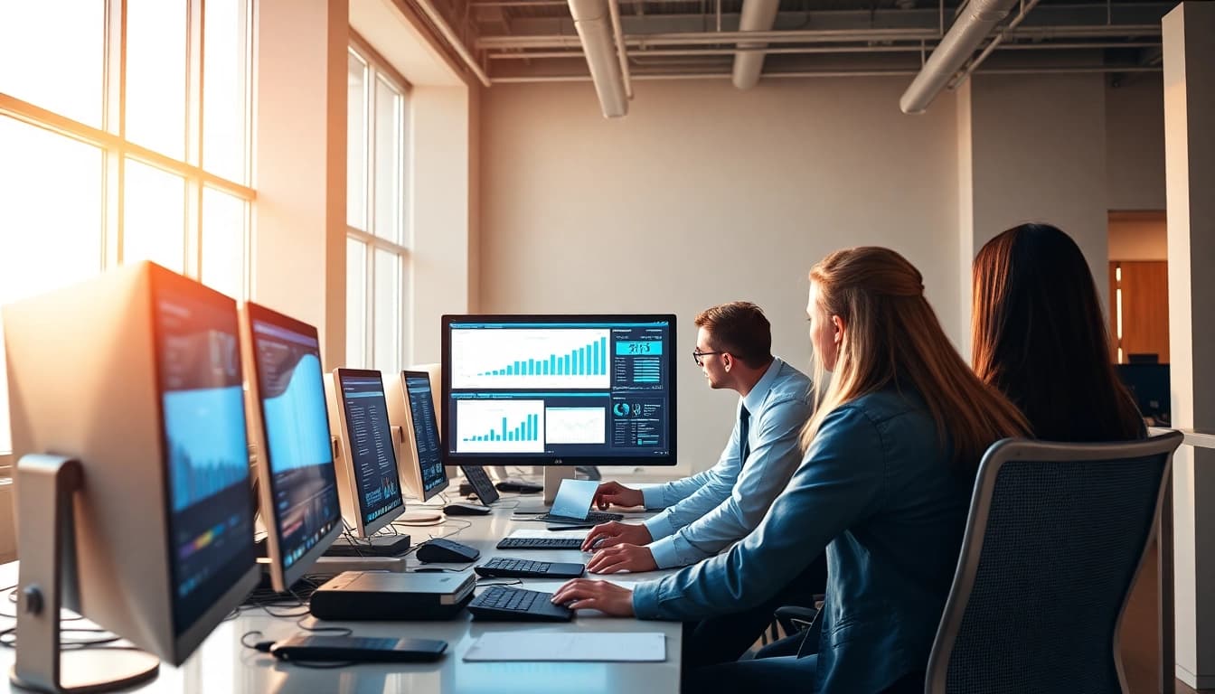 Boost productivity with managed IT services near me in a modern office.