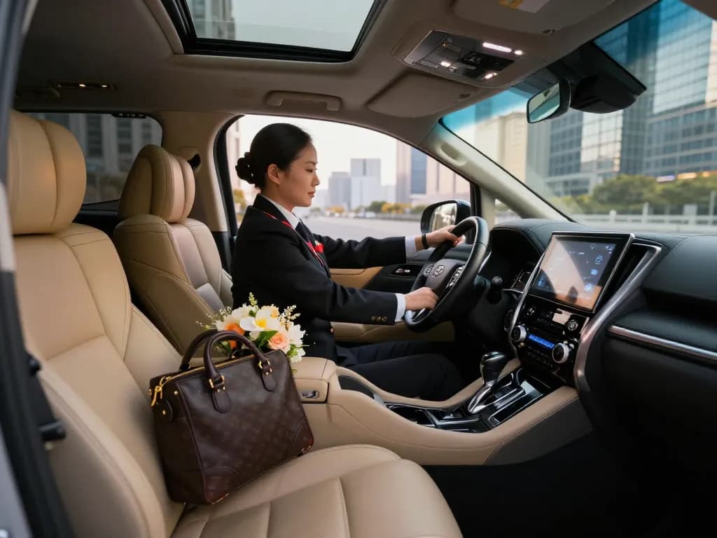 cho thuê xe Toyota Alphard cho chuyến đi cao cấp với tài xế chuyên nghiệp trong chiếc xe sang trọng.