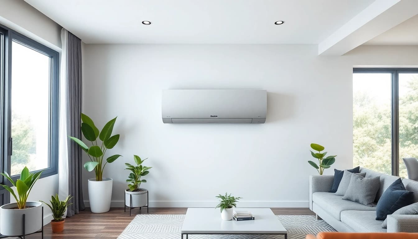 See how the Daikin mini split AC seamlessly blends into a contemporary living space.