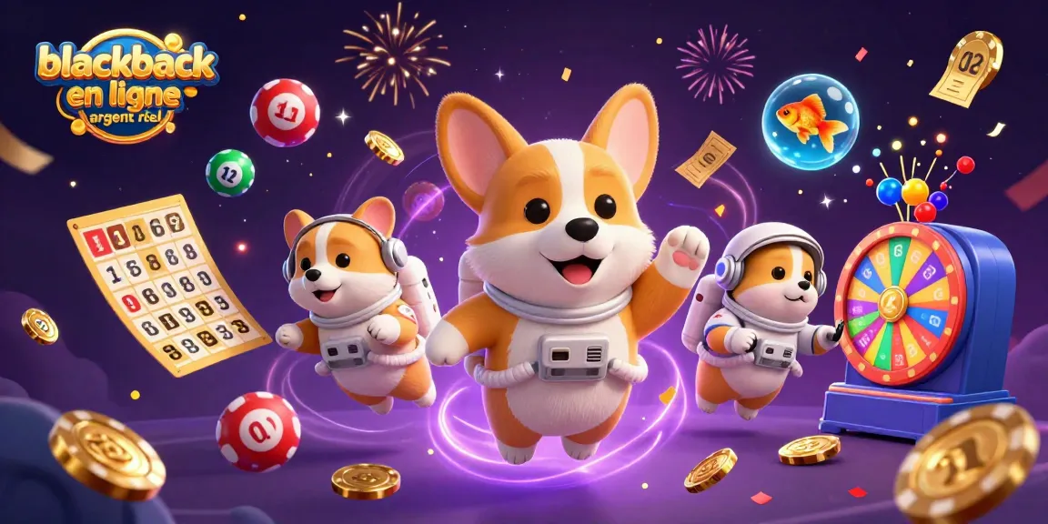 Jouez au blackjack en ligne argent réel avec des personnages animés dans un casino galactique.