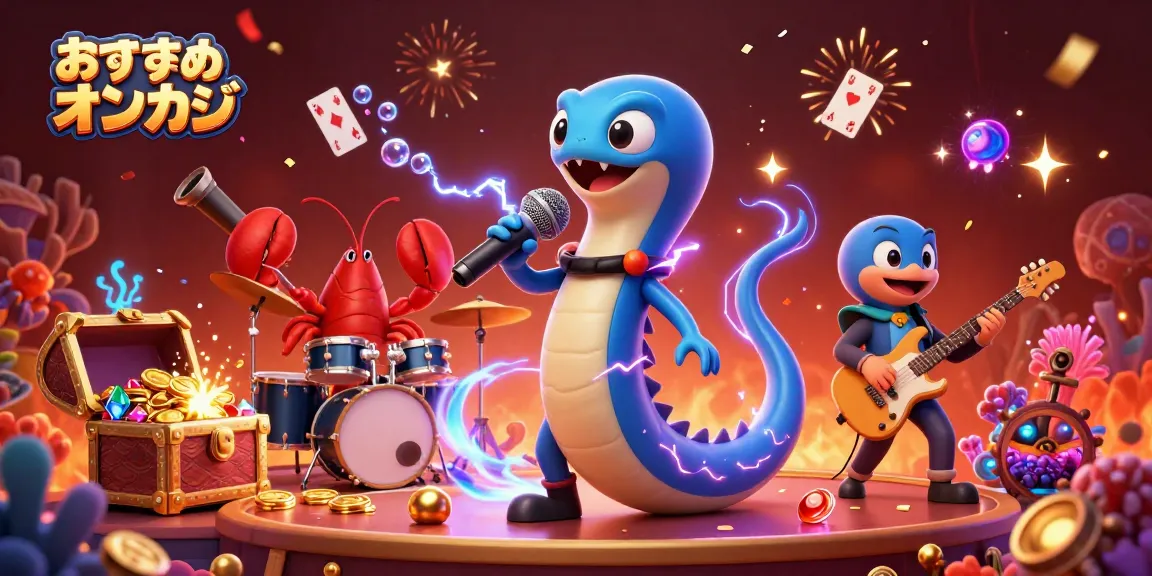 おすすめオンカジのライブカジノで楽しいひと時を演出するアニメの海の生き物たち。