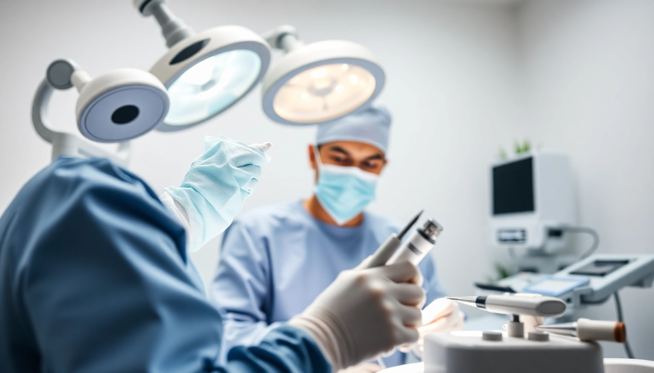 Behandlung in der Plastische Chirurgie Hamburg durch professionellen Chirurgen sichtbar.