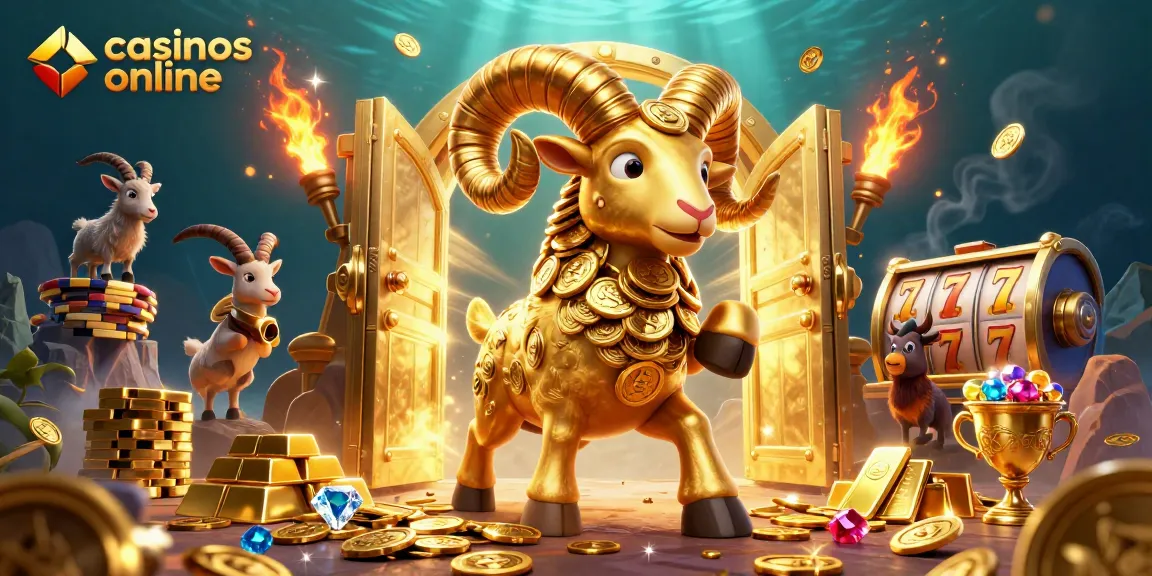 Descubre los mejores casinos online a través de una ilustración vibrante y detallada con símbolos de tragamonedas.