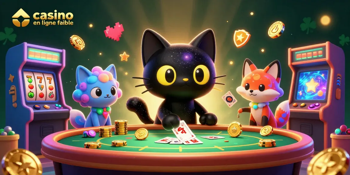 Jouer sur un casino en ligne fiable avec un chat noir trou noir au centre d'une table cosmique.