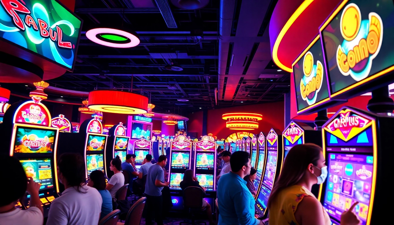 Menang di situs slot terpercaya dengan suasana kasino yang ceria dan pemain aktif.