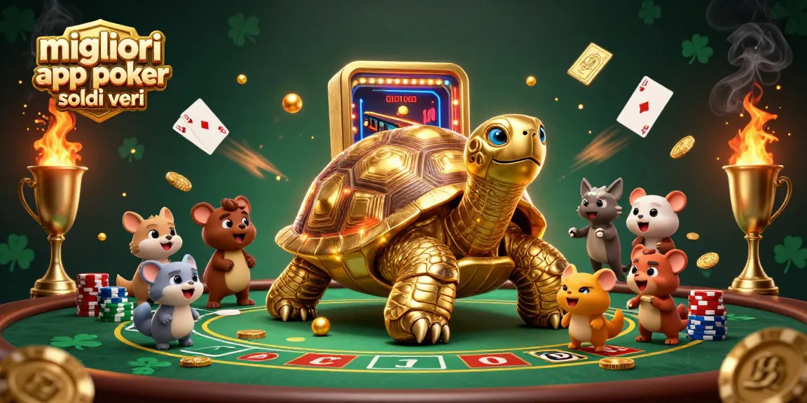 Gioca alle migliori app poker soldi veri con un'illustrazione 3D colorata e dinamica.