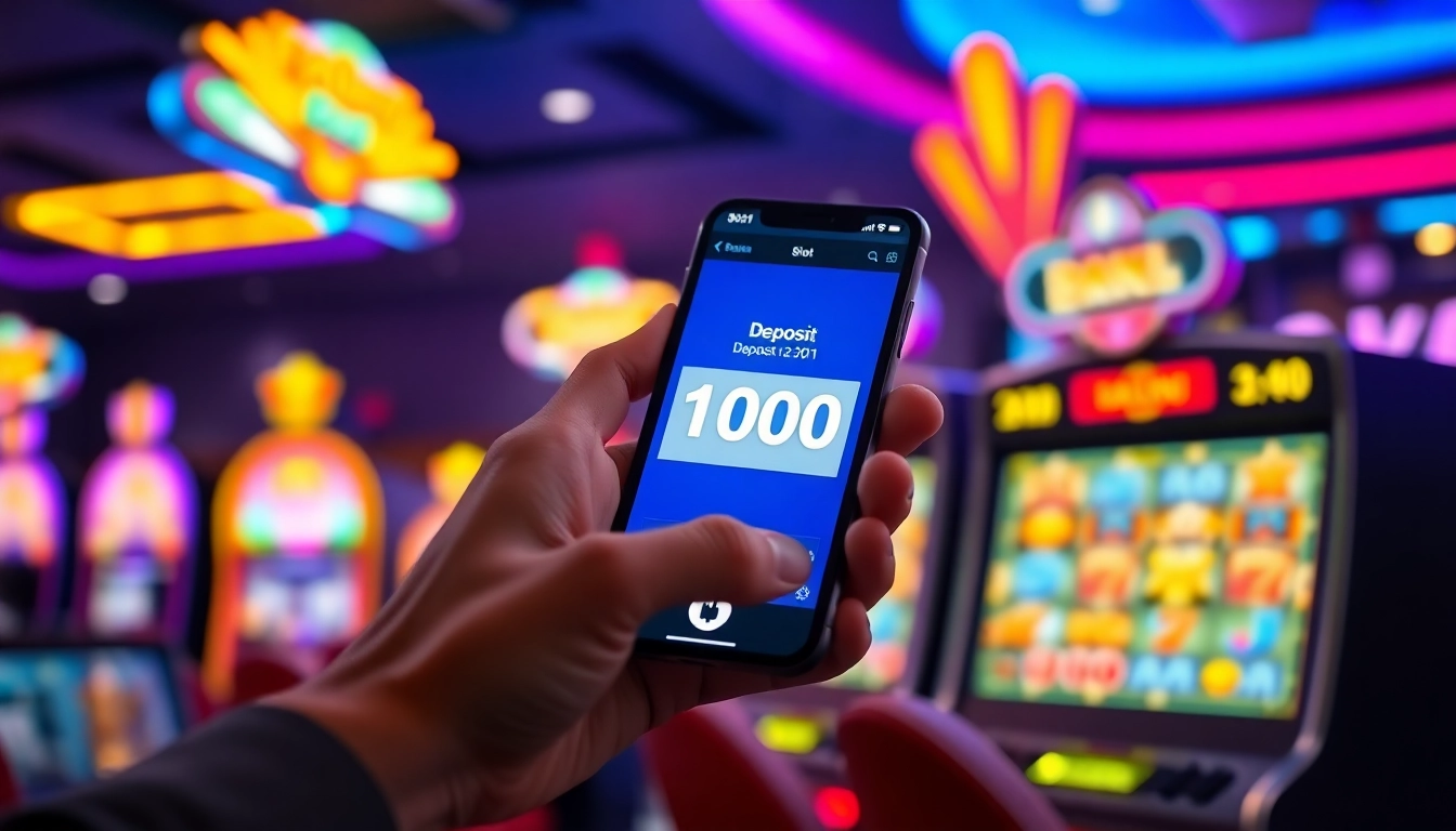 Membuat slot deposit 1000 dengan mudah melalui aplikasi di layar smartphone