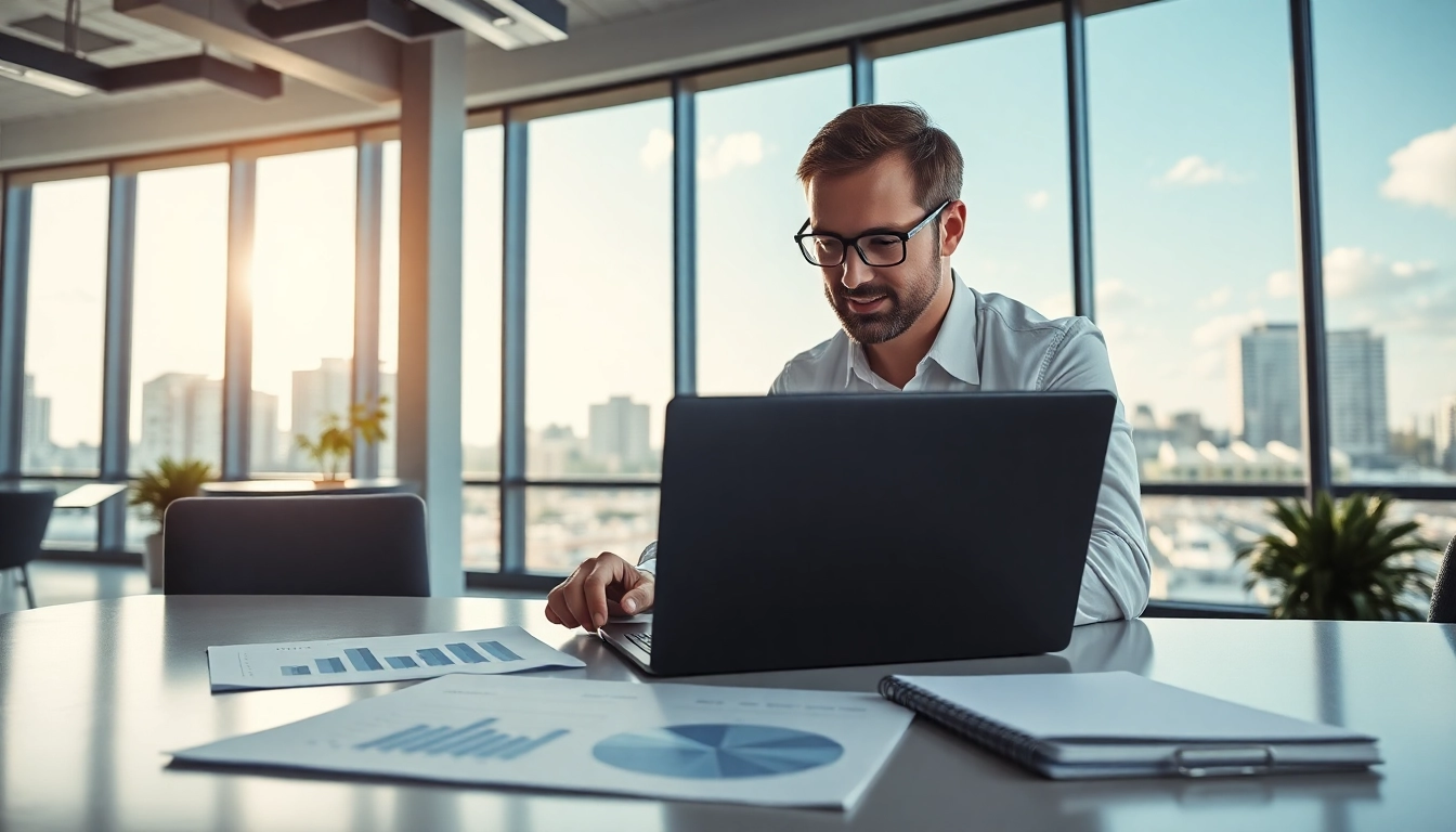 Boost your Clearwater FL SEO with expert analysis in a modern office setting.