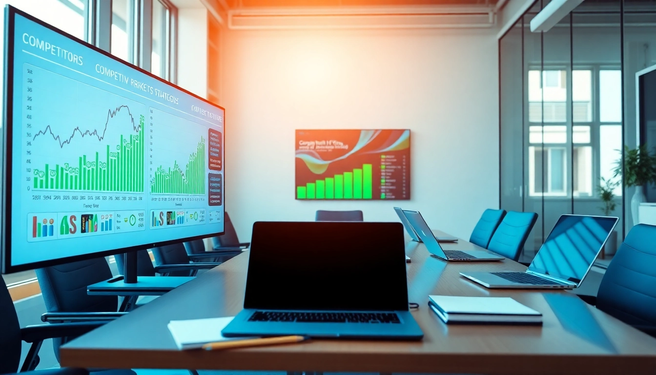 Analyze competitor pricing strategies through modern charts in a professional setting