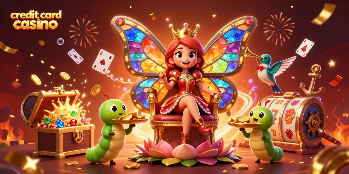 Experience the excitement of credit card casino gaming with captivating visuals of a vibrant 3D illustration.