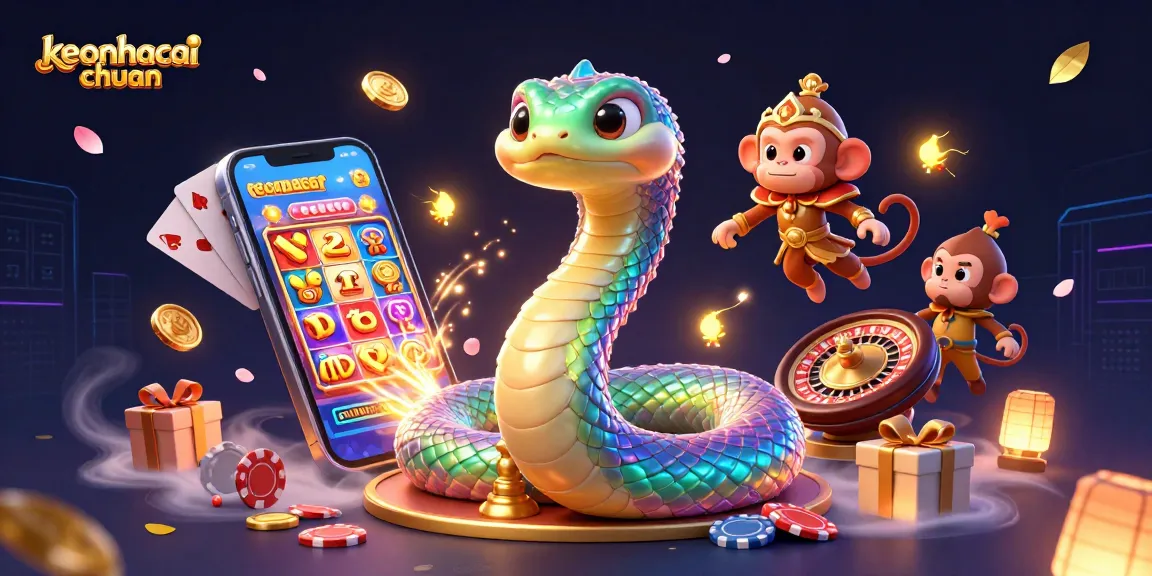 Engage in vibrant keonhacai chuan gaming with lively characters and dynamic slot game elements.