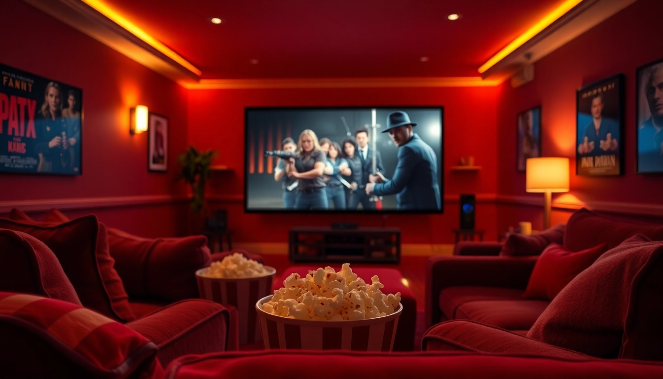 ดูหนังออนไลน์ ในบรรยากาศการดูหนังสบาย ๆ ที่บ้าน พร้อมจอใหญ่และที่นั่งนุ่มสบาย