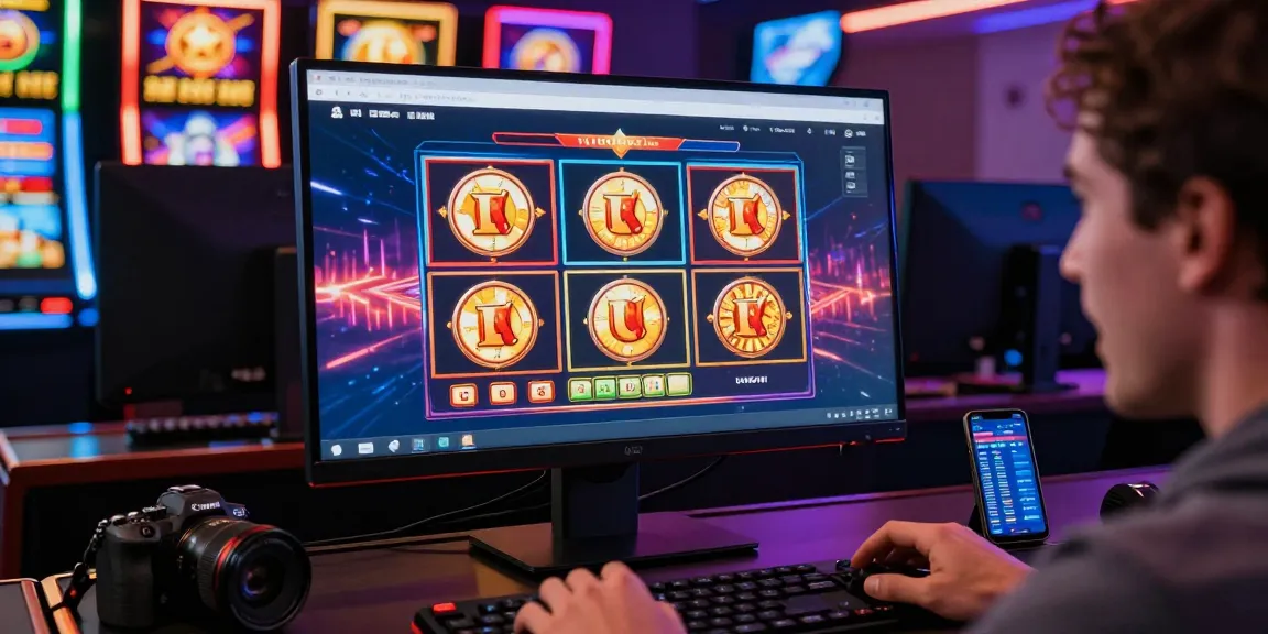 Player enjoying an exciting slot game experience, showcasing vibrant graphics and engaging interface