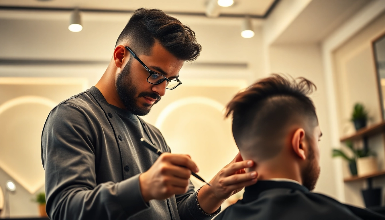 Ace of Fades 212 professional hair replacement specialist fitting a hair system.
