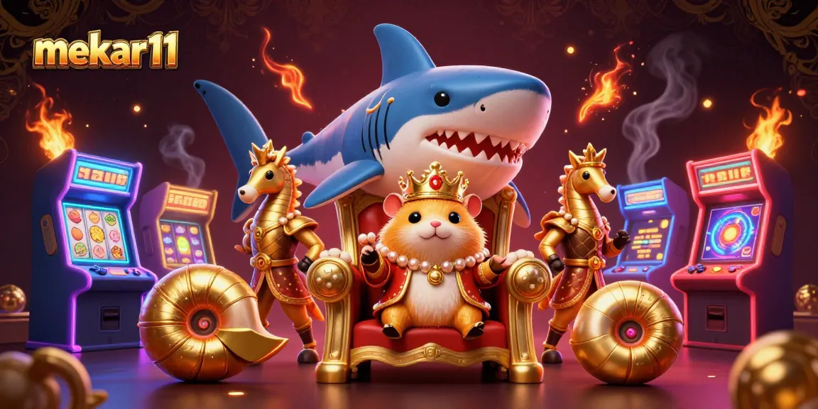 Play slots on mekar11 with vibrant visual elements and engaging characters in a fun casino setting.