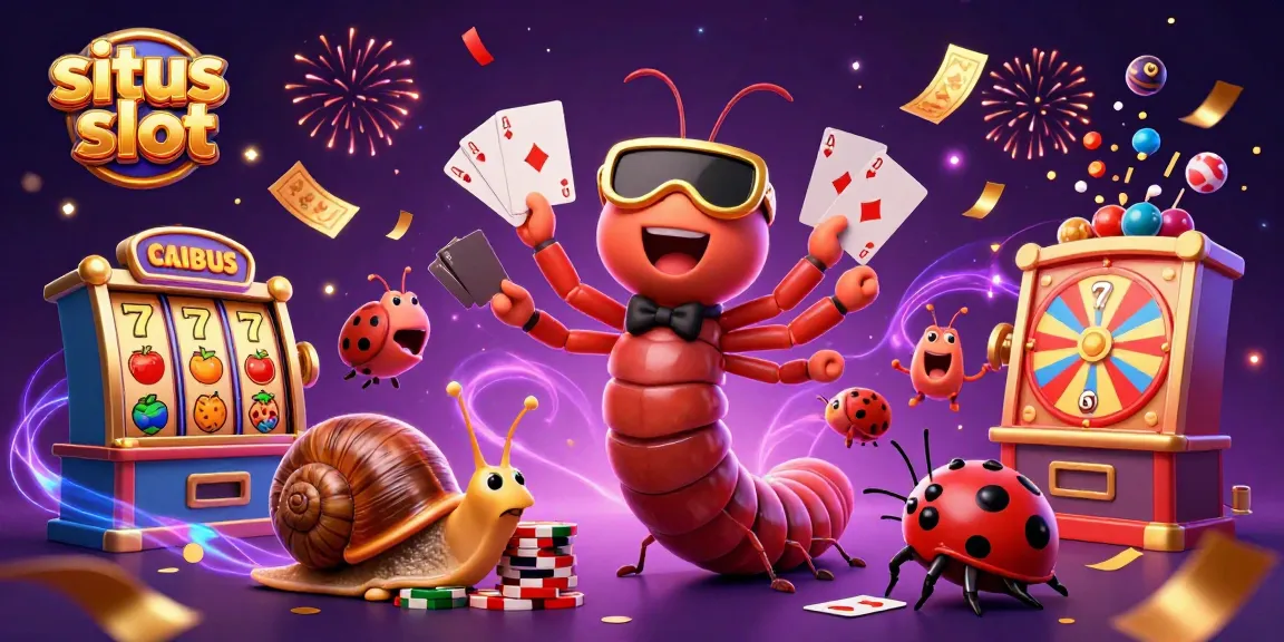 Gambarkan situs slot dengan dealer dan karakter menarik dalam suasana penuh kemenangan dan festival.