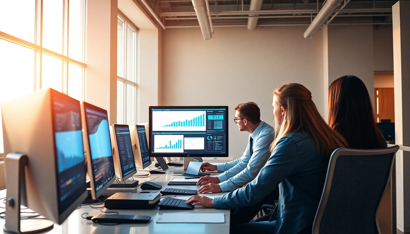 Boost productivity with managed IT services near me in a modern office.