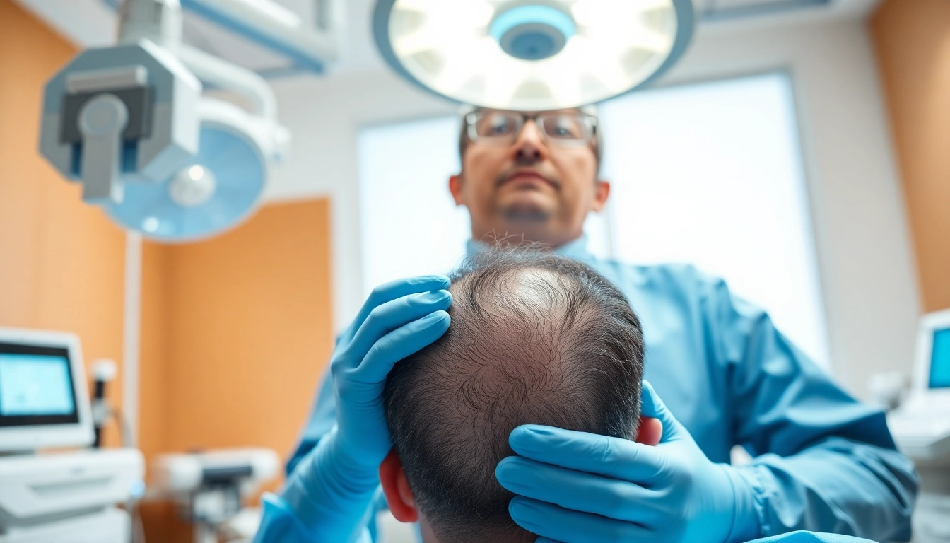 Expert hair transplant in Istanbul showing skilled doctor assisting a patient.