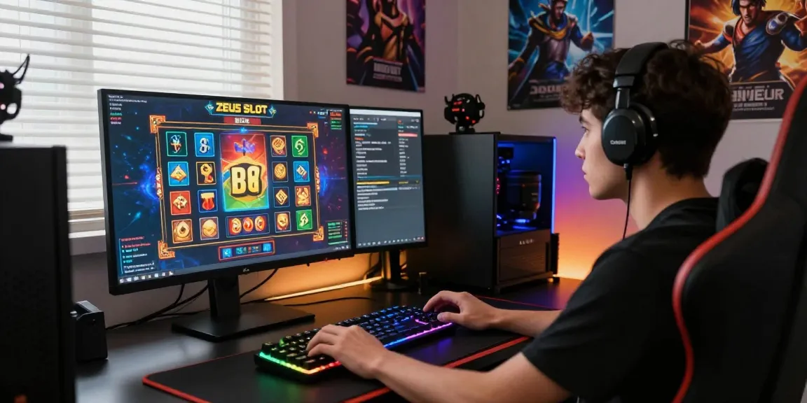 Player enjoying slot zeus game with dynamic graphics and immersive environment