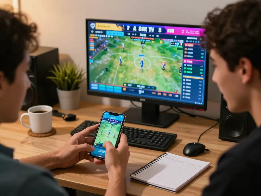 CàkhịaTV sports betting scene showing user placing bets on vibrant smartphone interface.
