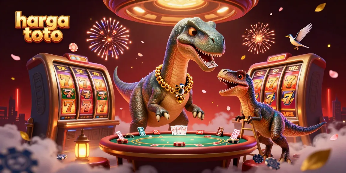 Engage in thrilling gameplay with harga toto as a vibrant scene unfolds in a casino atmosphere.