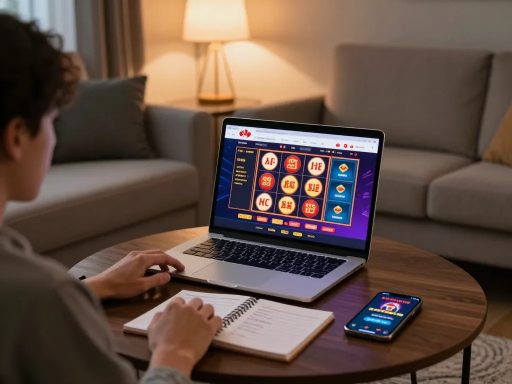 Experience Canada online casinos reddit at home with vibrant online slots on a laptop