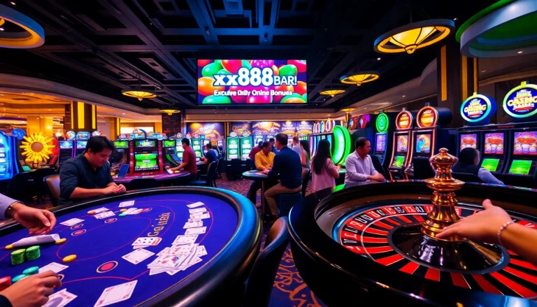 Experience the thrill at https://xx88.bar/, where players enjoy poker and roulette games.