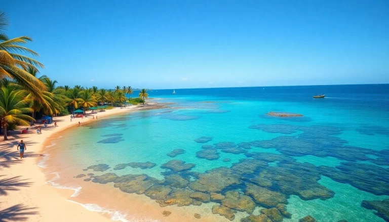 Onde fica Paripueira, mostrando a bela costa com palmeiras e piscinas naturais no Brasil.