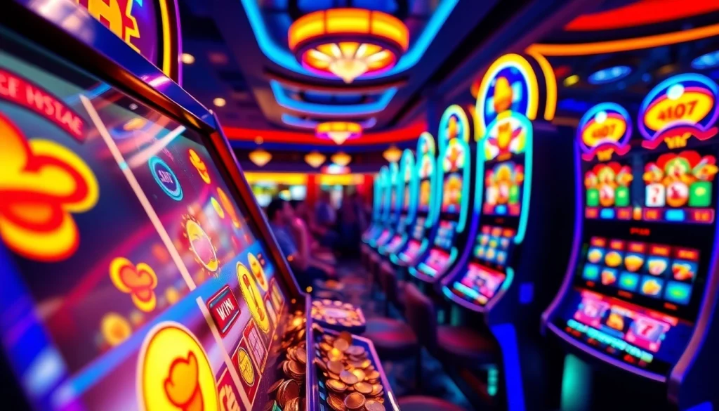 Menangkan pakde4d slot dengan aksi seru di mesin slot neon berwarna cerah.