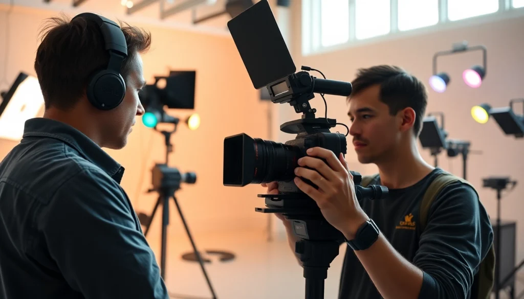 Crafting effective video content strategy with a professional videographer in action.