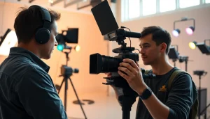 Crafting effective video content strategy with a professional videographer in action.