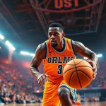 Watch Orlando Black showcasing dynamic basketball skills during an intense game on the court.