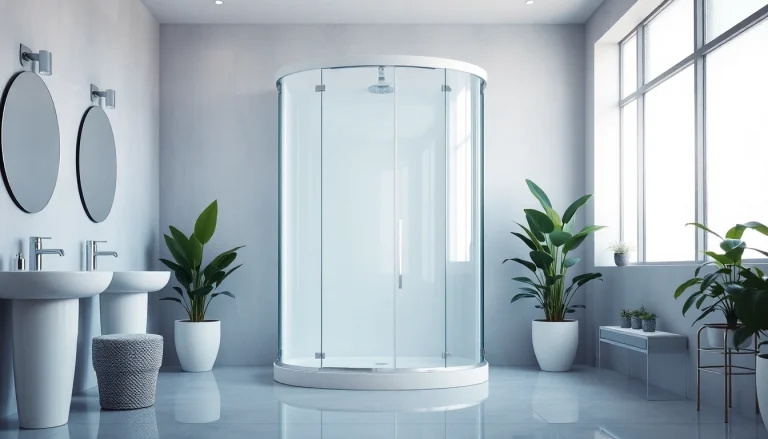 Erleben Sie die sonni Duschkabine in einem modernen Badezimmer mit eleganten Akzenten und natürlichem Licht.