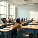 Engaged students in a classroom setting showcasing Education through collaborative learning.