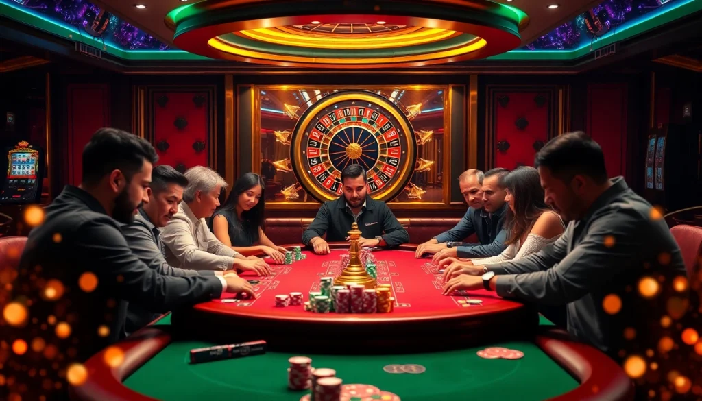 Players enjoying high-stakes poker at XX88 Boats casino, with chips and cards organized for thrilling action.