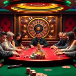Players enjoying high-stakes poker at XX88 Boats casino, with chips and cards organized for thrilling action.