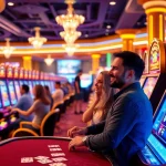 Rasakan sensasi permainan slot dewanaga89 di lantai kasino yang penuh warna bersama pemain yang bersemangat dan mesin slot yang memukau.
