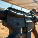 Elevate your shooting experience with a forced reset trigger AR 15, showcasing precision design in action.