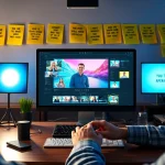Trending motivation tutorial depicted in a modern workspace with inspiring visuals.