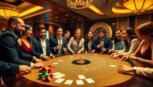 Engage in thrilling baccarat gameplay at https://xx88.us/ with elegant players and vibrant casino elements.