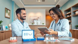 Affordable Invisalign treatment in Damansara showcased in a modern dental clinic setting with a warm, inviting atmosphere.