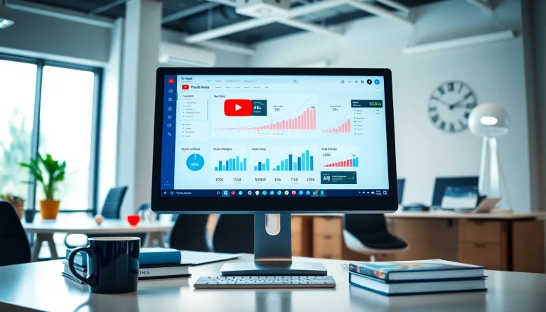 Boost engagement with a vibrant youtube smm panel on a digital marketing dashboard.