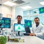 Researching WIN55 synthetic cannabinoids in a modern laboratory setting.