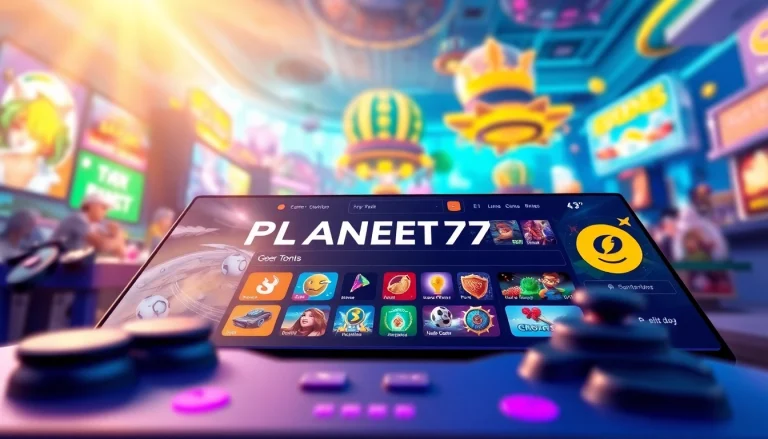 Permainan PLANET77 yang menarik dengan antarmuka grafis yang cerah dan elemen permainan yang menyenangkan.