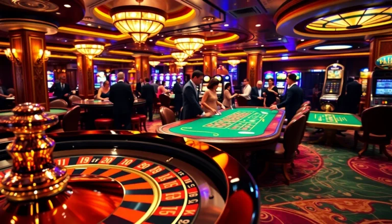 Engaging scene of vibrant casino betting action with poker chips and cards featuring 7m strategies.