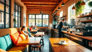 Profitez de l'ambiance d'un coffeeshop espagne confortable et amical avec café et pâtisseries.