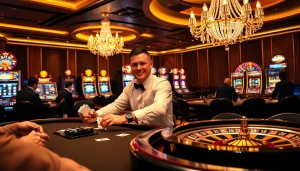 Engage with link to w88 as players enjoy an immersive casino experience at luxurious poker tables.